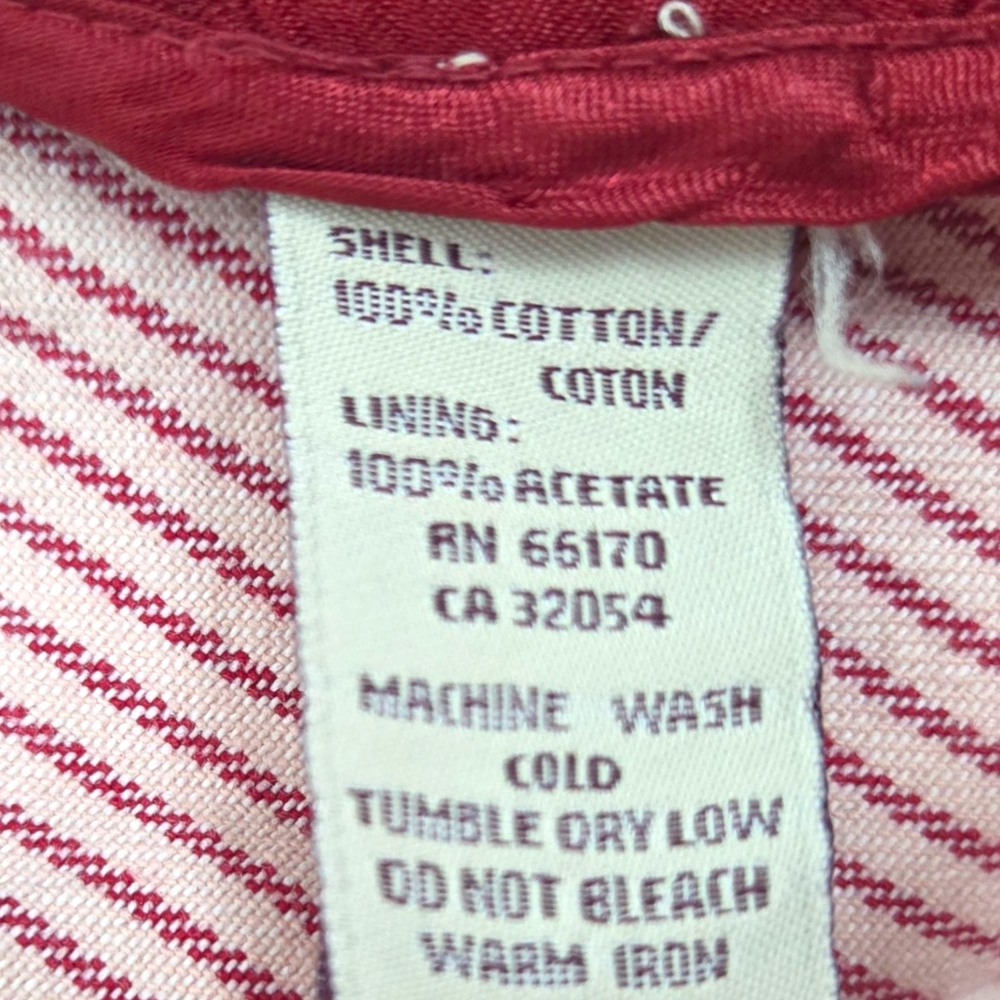 Vintage Y2K Free People Pinstripe Blazer Jacket Womens 8 Red Stripe Coquette - Picture 6 of 12